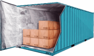 Temcore Liners, a cost-effective solution to reduce temperature fluctuations and protect sensitive cargo from heat in shipping containers.